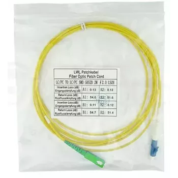 BlueOptics SFP2122BU2MS InfiniBand fibre optic cable 2 m LC SC Yellow