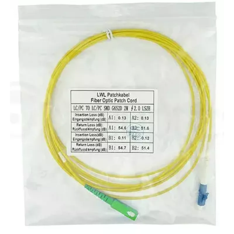 BlueOptics SFP2122BU2MS InfiniBand fibre optic cable 2 m LC SC Yellow