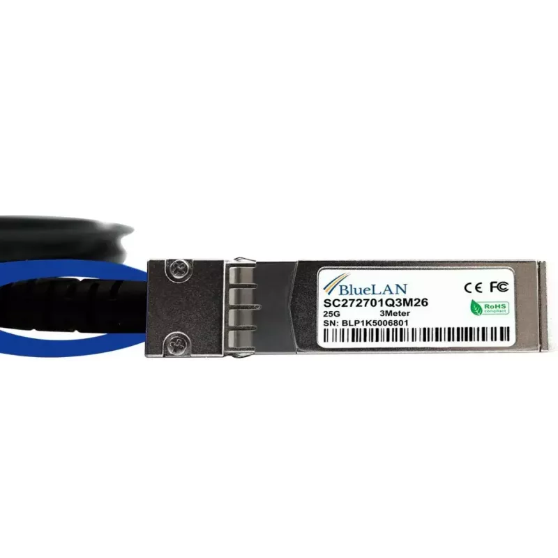 BlueOptics SFP-H25G-CU5M-BL InfiniBand fibre optic cable 5 m SFP28 Black