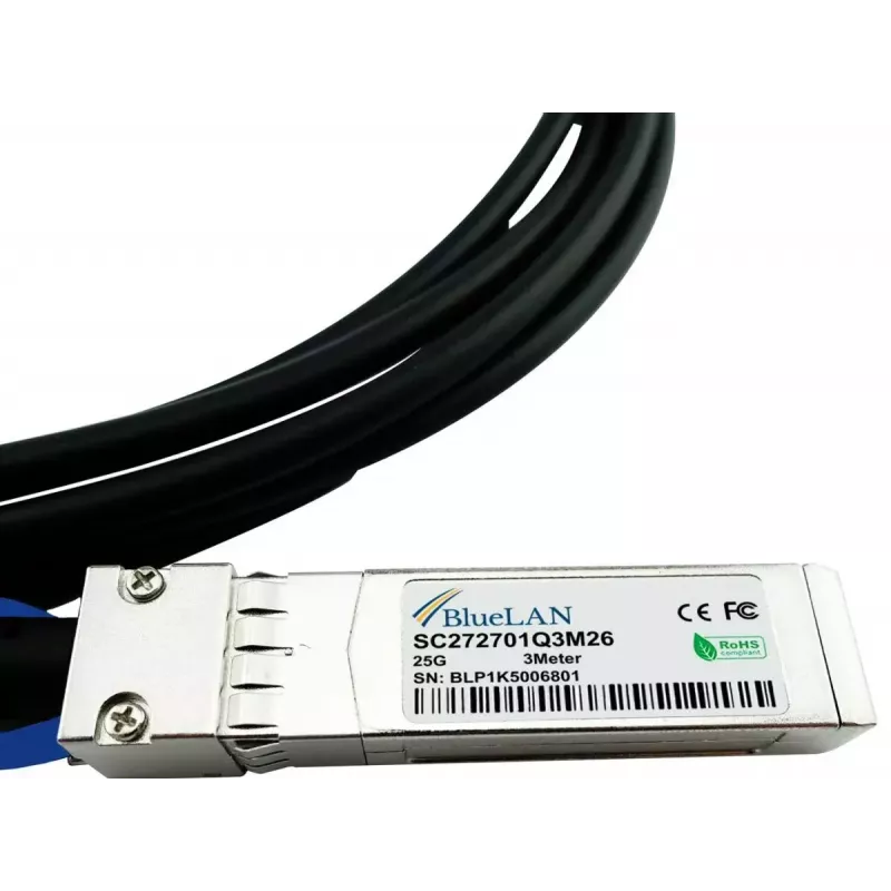 BlueOptics SFP-H25G-CU5M-BL InfiniBand fibre optic cable 5 m SFP28 Black