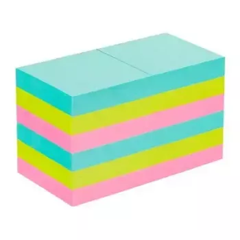Self-adhesive note paper Post-It 3M 622-12SS-COS, square 47.6×47.6 mm, 90 sheets, blue/green/pink