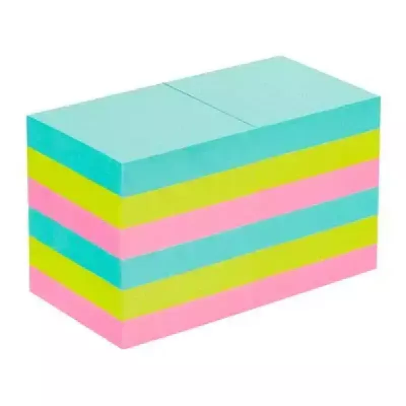 Self-adhesive note paper Post-It 3M 622-12SS-COS, square 47.6×47.6 mm, 90 sheets, blue/green/pink