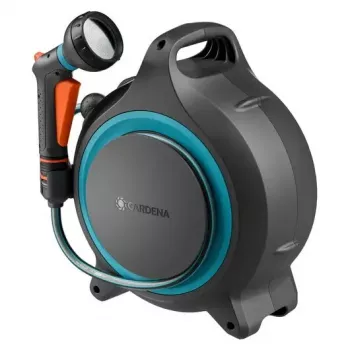 Box garden hose reel GARDENA 18690-20, manual reeling, black