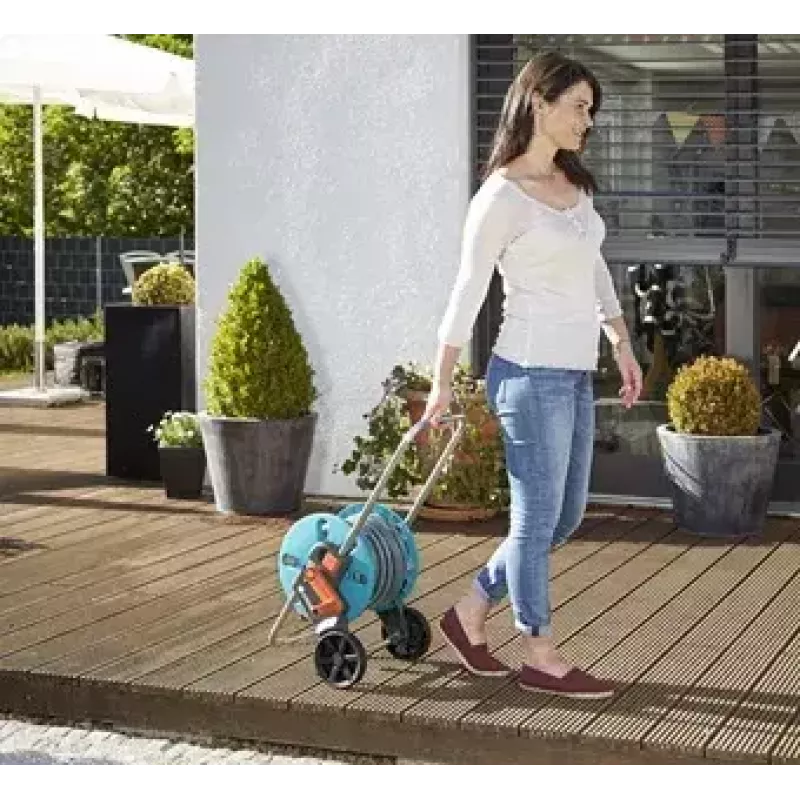 Gardena CleverRoll S Hose Reel Set 20 m, Turquoise/Grey (18502-20)