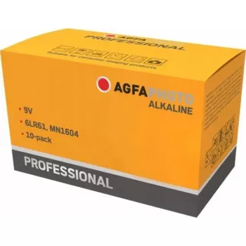 9V Alkaline Battery AGFA Professional — 10 pack