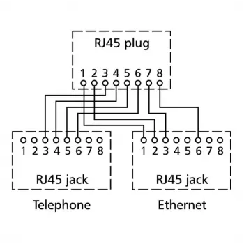 Network Splitter BTR NETCOM pnp 2 Silver