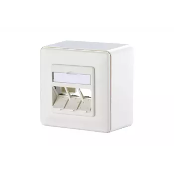 Wall Plate Metz Connect 1309160002-E RJ-45 White 85x85mm