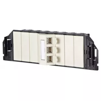 Socket-outlet RJ-45 MetzConnect 1309310301-E Black White Category 6e