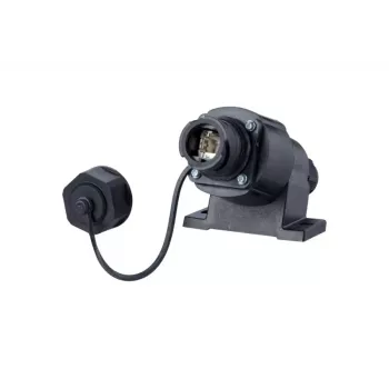 RJ-45 Socket Outlet METZ CONNECT 1401110012KE Black IP67