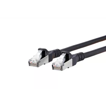Networking cable METZ CONNECT Cat6A 5m Black