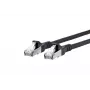 Networking cable METZ CONNECT Cat6A 5m Black