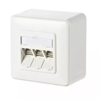 Socket outlet RJ-45 METZ CONNECT 130B11D30002-E White