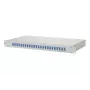 METZ CONNECT OpDAT 1U 24-Port LC Duplex OM4 Multimode Fiber Optic Patch Panel, Grey