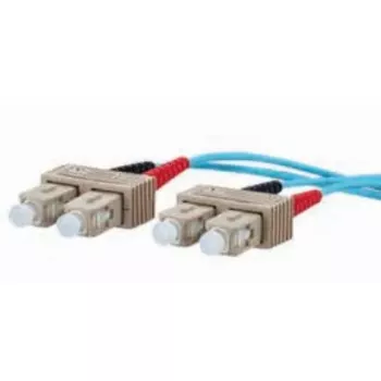 Fibre optic cable METZ CONNECT 151J1EOEO20E 2x SC OM3 2 m Aqua