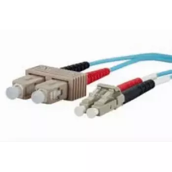 Fibre optic cable METZ CONNECT 151J1EOJO20E 2x SC 2x LC OM3 2 m Aqua