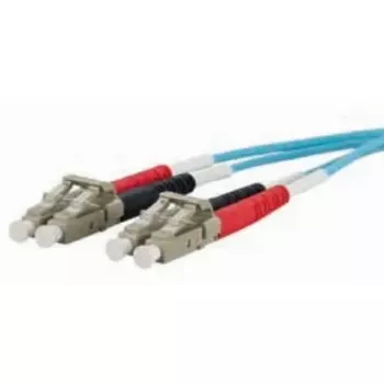 Fibre optic cable METZ CONNECT 151J1JOJO20E 2x LC OM3 2 m Aqua