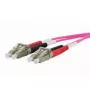 Fibre optic cable METZ CONNECT 151S1JOJO10E 1 m 2x LC Pink
