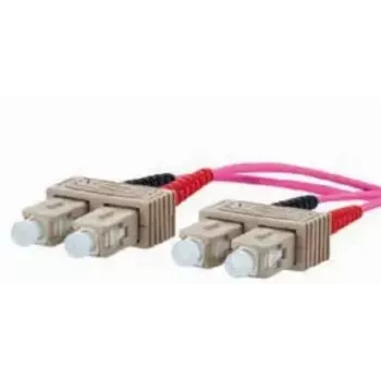 Fibre optic cable METZ CONNECT 151S1EOEO20E 2x SC OM4 2 m Pink