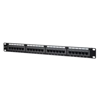 Patch panel MetzConnect 130A08-AP29-E 24-port RJ-45 Cat5e 1U black