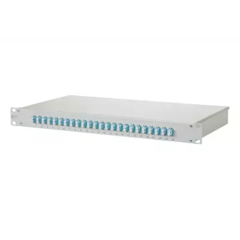 Patch panel 1U BTR NETCOM 1502557724-E with LC connectors, white, rack mount, 482.6×44.5×242.5 mm