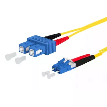 Fibre optic cable MetzConnect 151P1EOJOA5E 15 m I-V(ZN) H G.657.A2 SC to LC Yellow