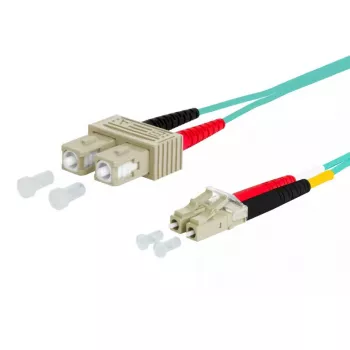 Fibre optic cable METZ CONNECT 151J1EOJOB0E SC LC I-V(ZN) H 20 m Aqua
