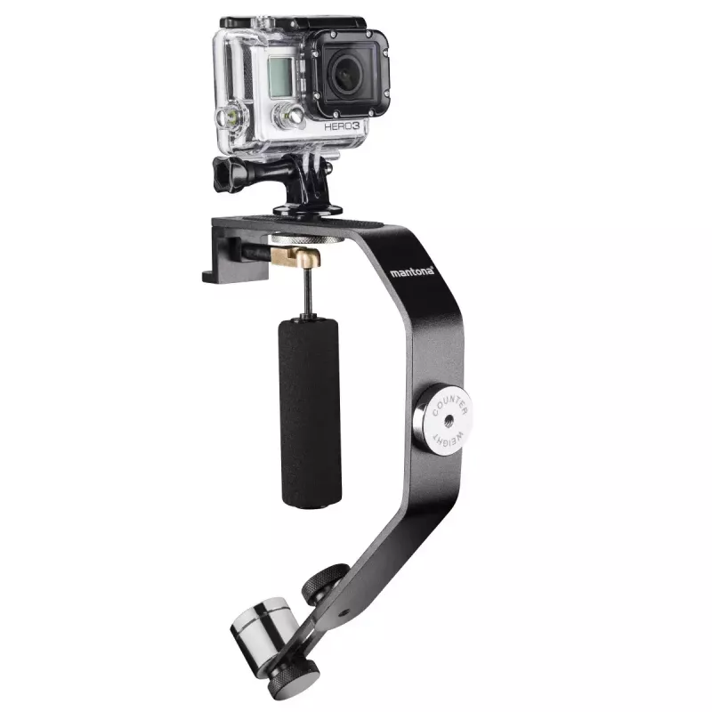 Tripod Mantona 20313 Action Camera 0 legs 0.5 kg Black Silver