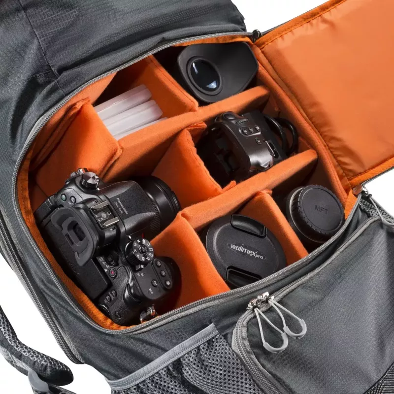 Backpack case Mantona ElementsPro 40 Grey Orange