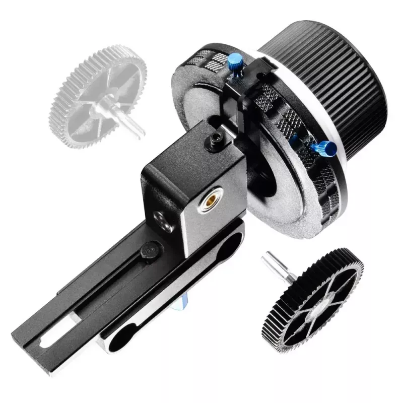 Walimex Follow Focus F3 Black Blue White Aluminium Plastic 460g