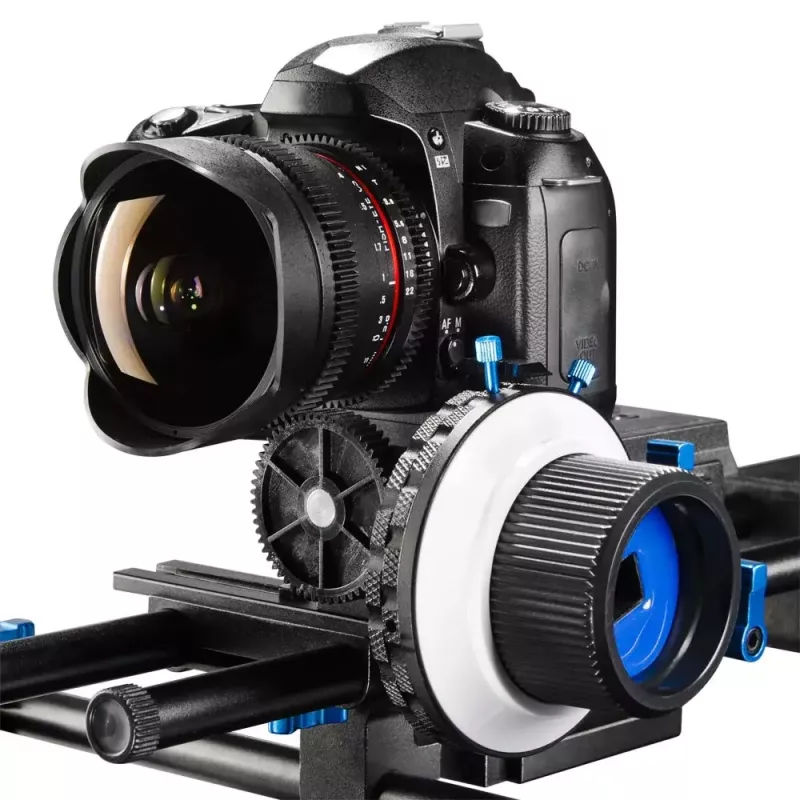 Walimex Follow Focus F3 Black Blue White Aluminium Plastic 460g