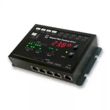 gude Net Control Gude 2111-2 network relay controller — 4x relay outputs, 12x passive signal inputs