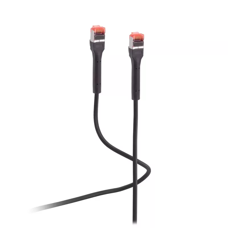 Network cable Flexline FL31-29075 — Cat6a U/FTP (STP), 10 m, RJ-45 to RJ-45, black