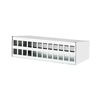 Patch Panel Accessory Metz Connect 130861-2402KE Wall Mounting Aluminium Steel Zinc