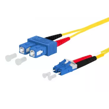 Fibre optic cable METZ CONNECT 151P1EOJO25E SC LC I-V(ZN) H 2.5 m Yellow