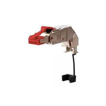 METZ CONNECT 25G RJ45 field plug pro 360 Red Male Halogen-free