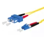 Fibre optic cable METZ CONNECT 151P1EOJO05E SC LC I-V(ZN) H 0.5 m Yellow