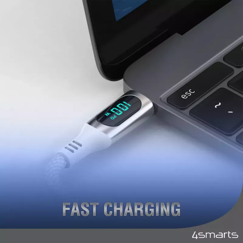 USB Cable 4smarts 540954 3m USB C White USB 2.0 0.48 Gbit/s