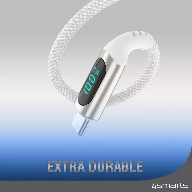 USB Cable 4smarts 540954 3m USB C White USB 2.0 0.48 Gbit/s