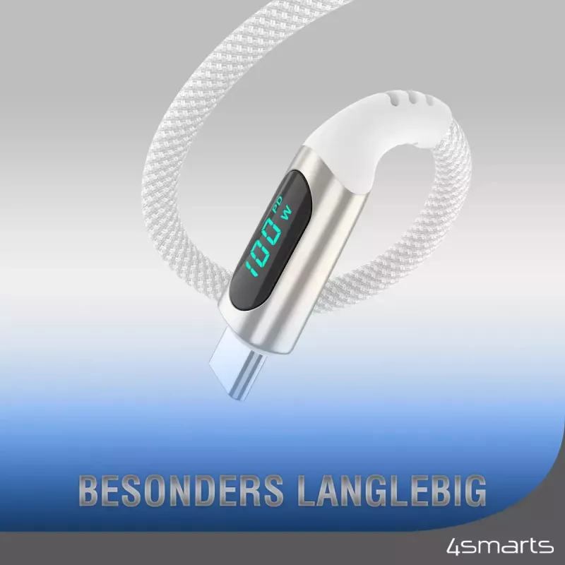 USB Cable 4smarts 540954 3m USB C White USB 2.0 0.48 Gbit/s