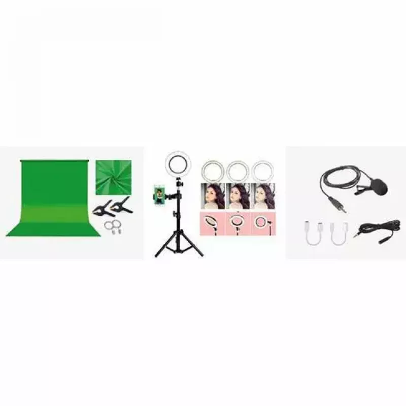 Green screen EASYPIX MyStudio 62020 portable lightweight – foldable backdrop for photo and video