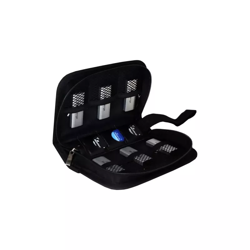 Memory Card Case MediaRange BOX98 for 3 Cards Nylon Black