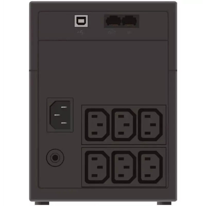 Uninterruptible Power Supply PowerWalker VI 1200 Line-Interactive 1.2 kVA / 600 W, 6 AC outlets, 7 Ah battery, mini tower