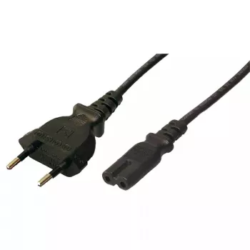 Power cable LOGILINK CP092 1.8 m — Type C plug to C8 coupler, 250V 2.5A, black