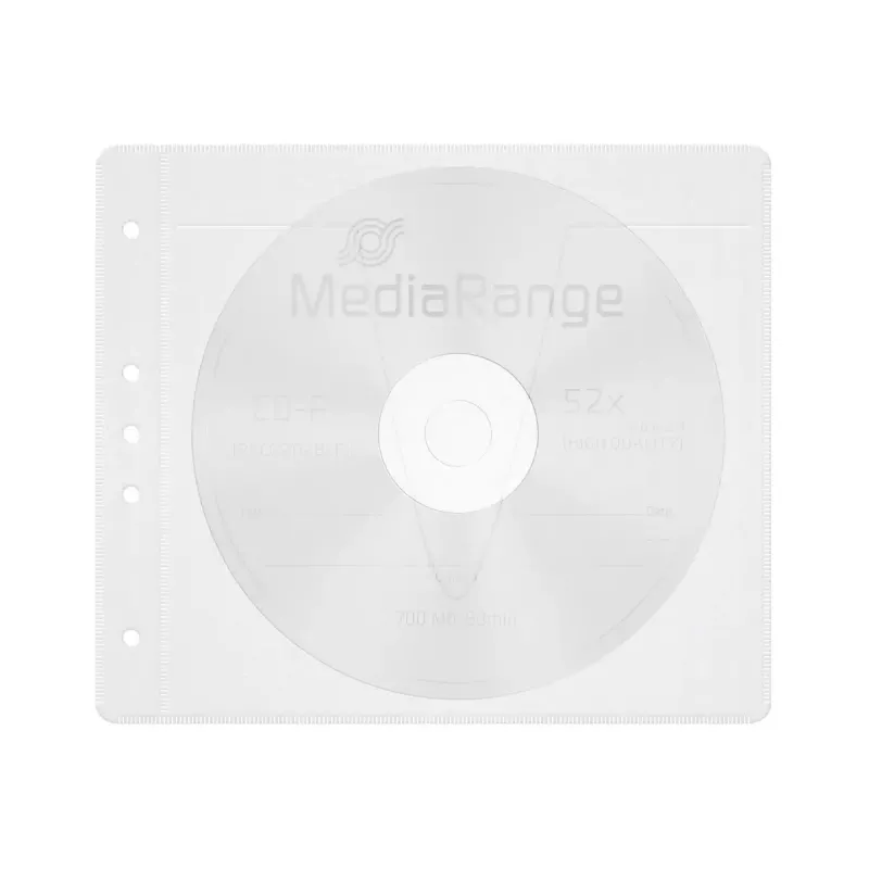 Sleeve case MediaRange BOX60 for 2 discs White