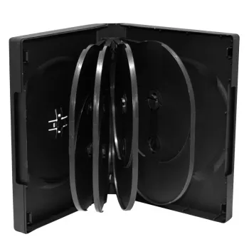 DVD case MediaRange BOX35-10 Black for 10 discs