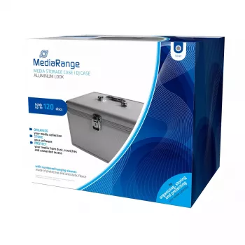 Box case MediaRange BOX79 for 120 discs Silver