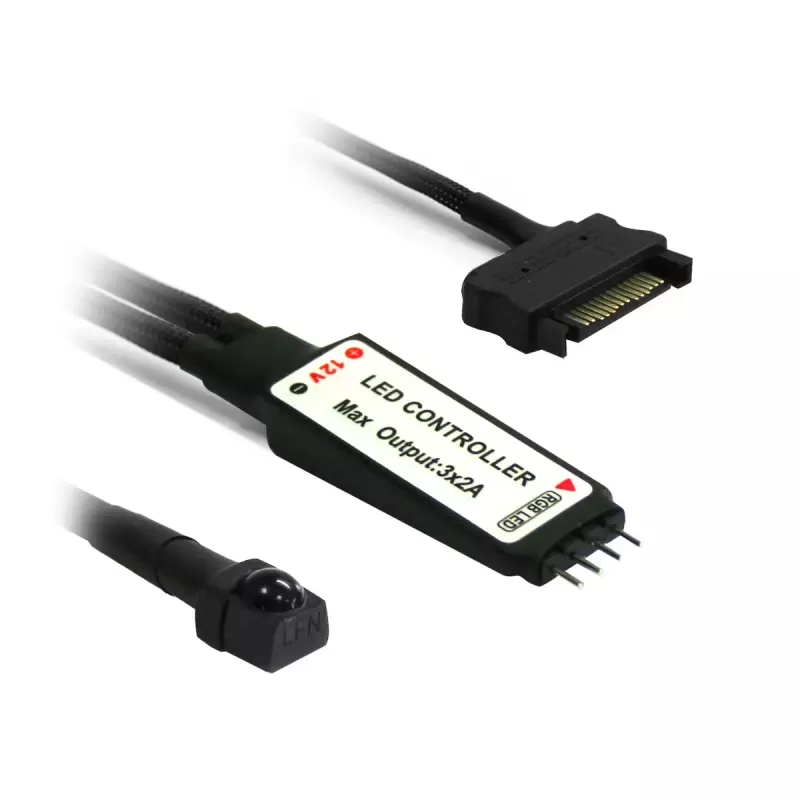 Smart Home Light Controller Nanoxia NXRGBC Wireless Black White