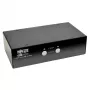 2-Port DisplayPort KVM Switch with Audio and USB 3.0 Hub EATON B004-DPUA2-K — DisplayPort, USB keyboard/mouse, 2560×1600, 1.2 m cables