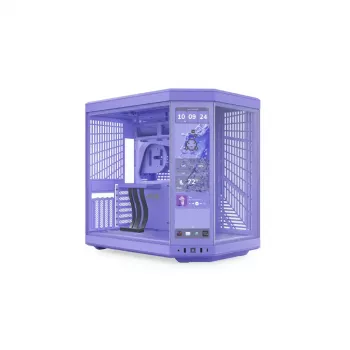 HYTE Y70 Touch Display Upgrade Taro Milk 14.9-inch touchscreen — purple