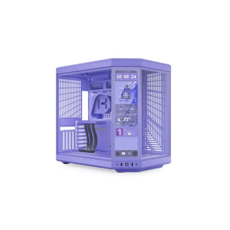 HYTE Y70 Touch Display Upgrade Taro Milk 14.9-inch touchscreen — purple